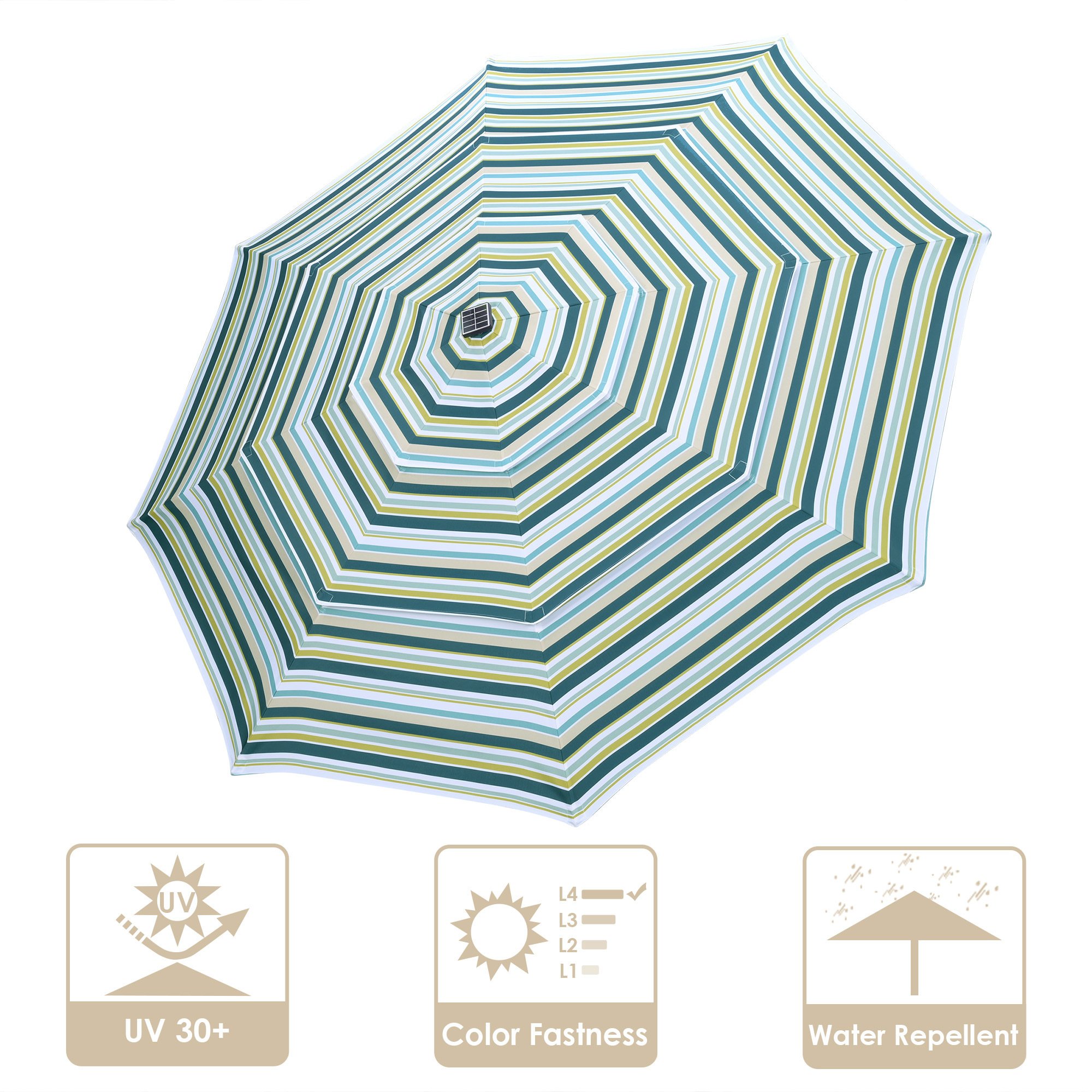 10FT Tiers Umbrella Cover Replacement/Stripe 10FT Tiers Umbrella Cover Replacement/Stripe