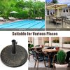 22Lbs Patio Resin Umbrella Base with Wicker Style for Outdoor Use