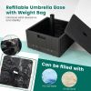 175 LBS Outdoor Fillable Umbrella Base with Table Tray