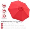 10FT Umbrella Cover Replacement Red