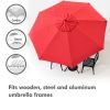 10FT Umbrella Cover Replacement Red