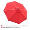 10FT Umbrella Cover Replacement Red