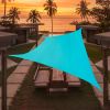 Artpuch Custom Size Mixed Turquoise Sun Shade Sail Triangle Canopy 185 GSM Durable Fabric UV Block Awning for Outdoor Patio Garden Backyard (Customize