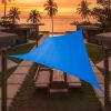 Artpuch Custom Size Sky Blue Sun Shade Sail Triangle Canopy 185 GSM Durable Fabric UV Block Awning for Outdoor Patio Garden Backyard (Customized Avail