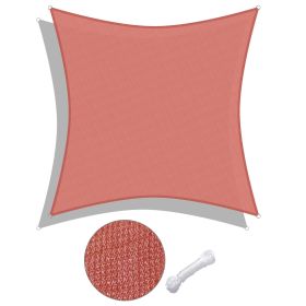 16'x16' Square Sun Shade Sail/Red (Color: As Picture)