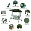 2 Person Weather Resistant Canopy Swing for Porch Garden Backyard Lawn