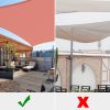 16'x16' Square Sun Shade Sail/Red